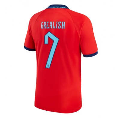 Fotballdrakt Herre England Jack Grealish #7 Bortedrakt VM 2022 Kortermet